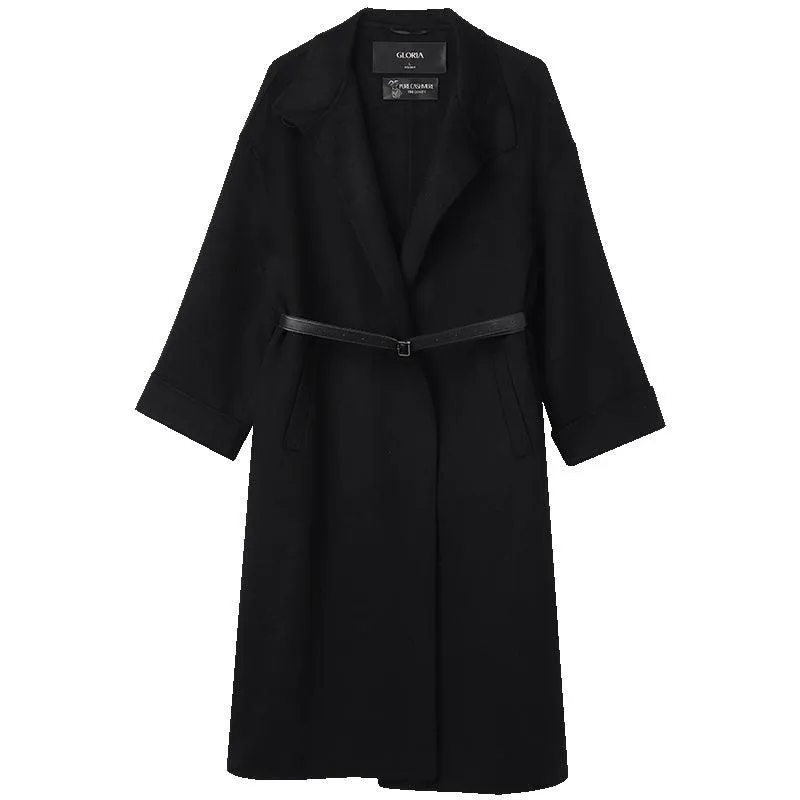 100% Cashmere Wrapped Coat