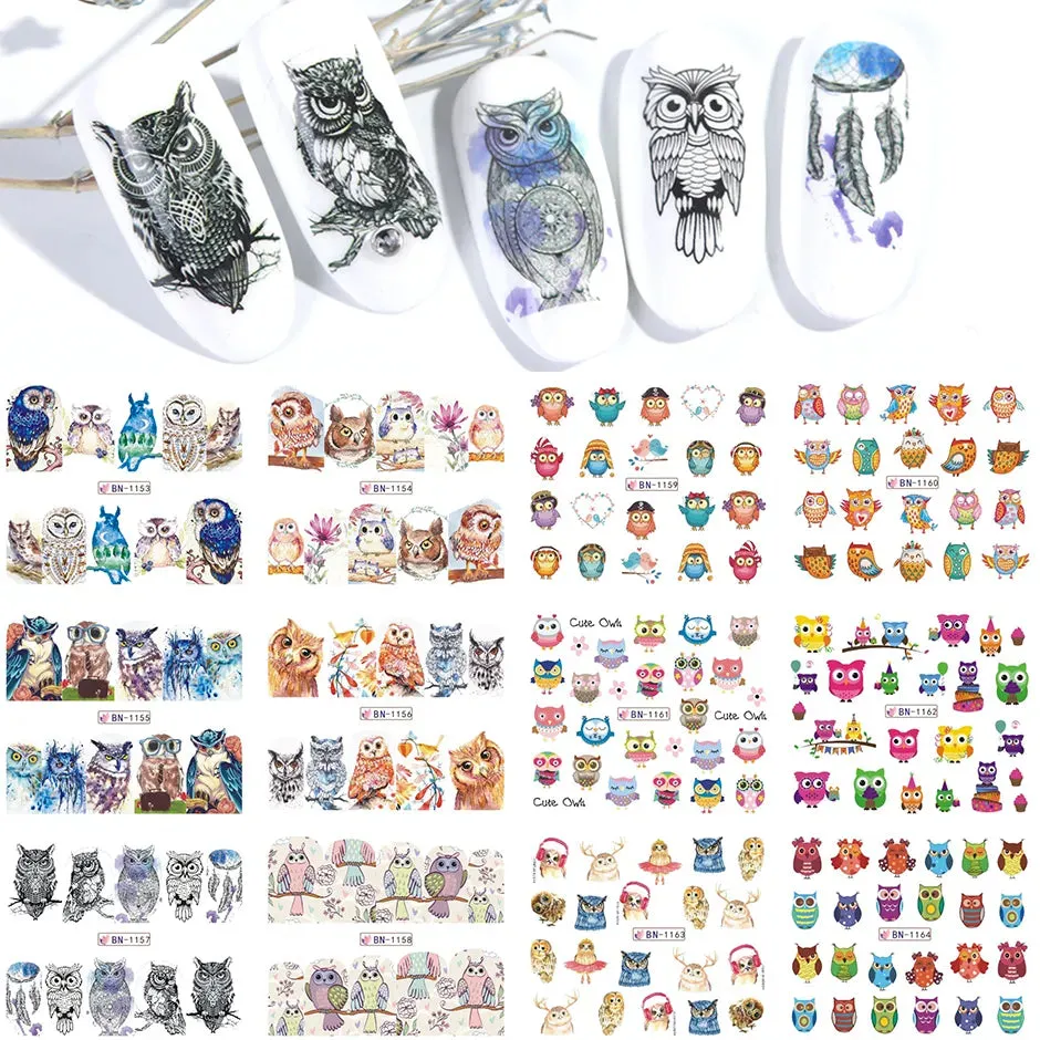 12pcs Valentines Manicure Love Letter Flower Sliders for Nails Inscriptions Nail Art Decoration Water Sticker Tips GLBN1489-1500