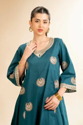 2 Piece - Dyed Embroidered Suit - 42501257