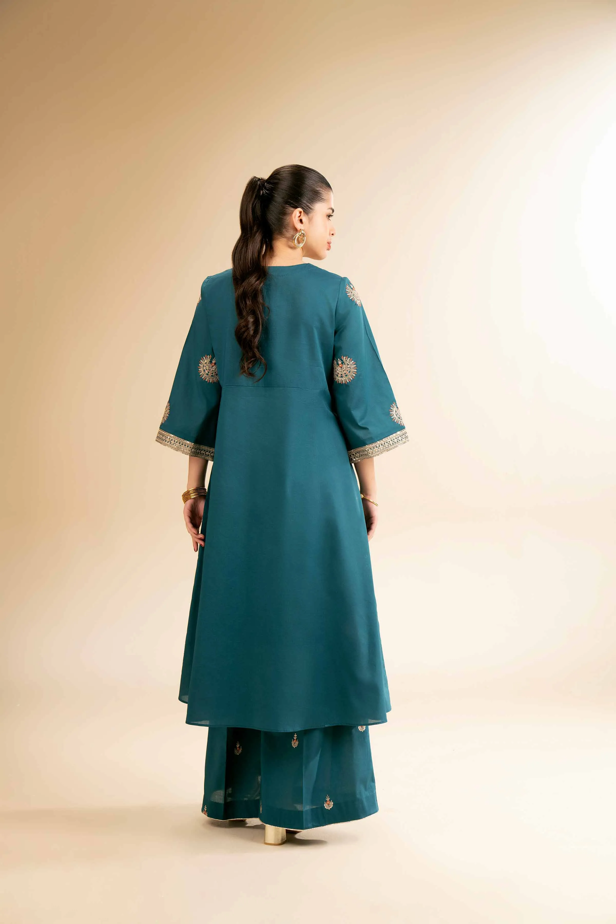 2 Piece - Dyed Embroidered Suit - 42501257