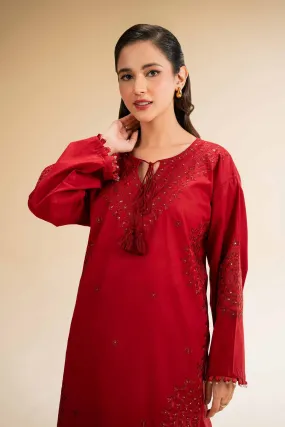 2 Piece - Dyed Embroidered Suit - 42501259