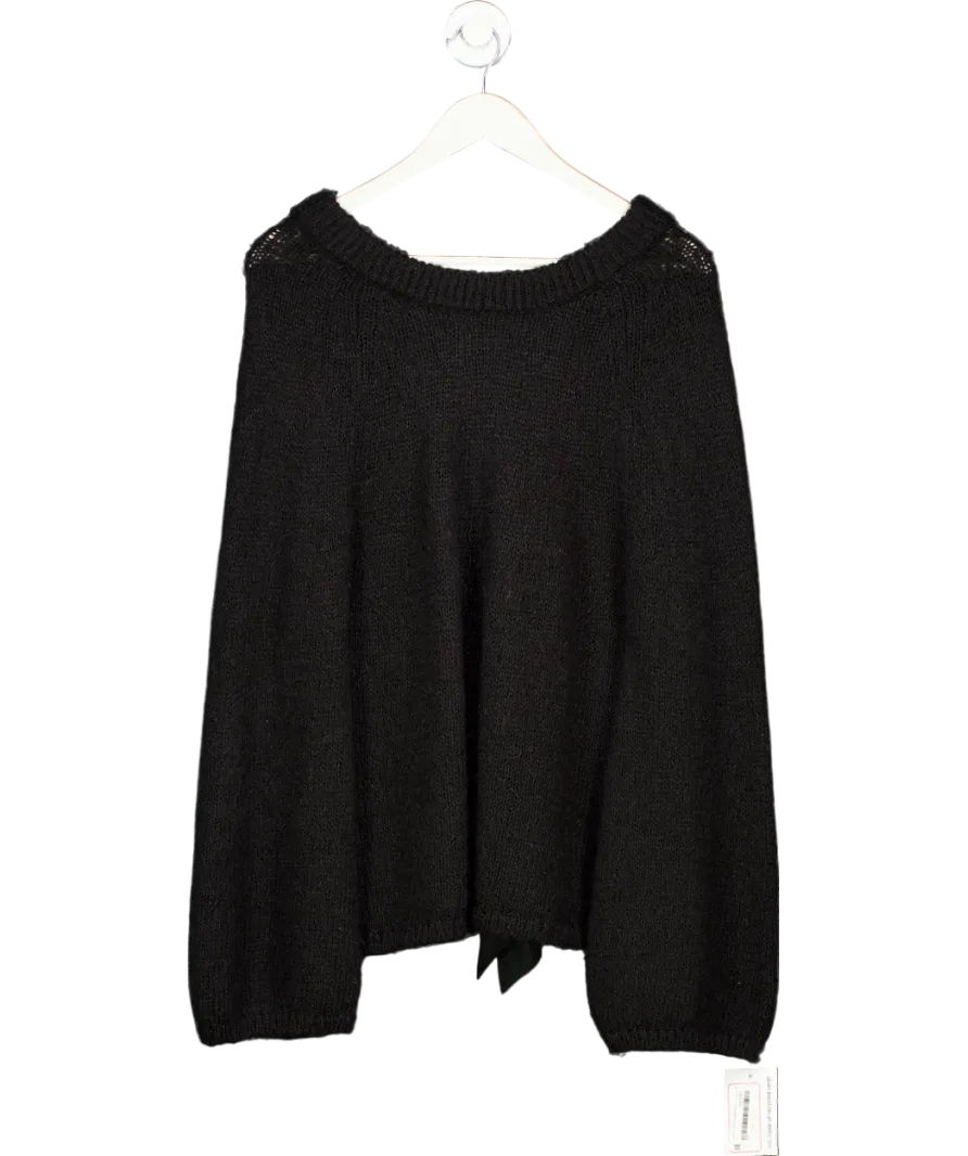 Arket Black Bow Detail Jumper UK M
