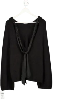 Arket Black Bow Detail Jumper UK M