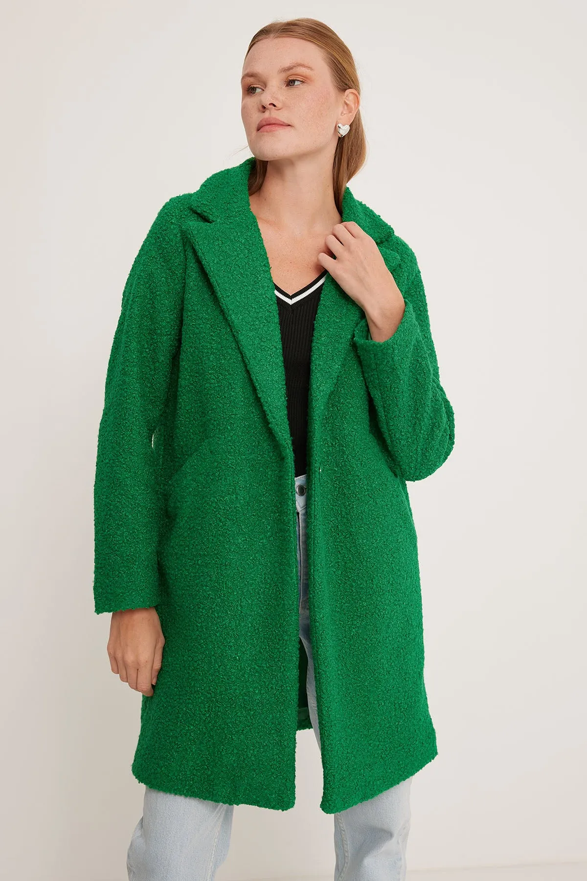 BGD Women Oversized Coat - Green - Avondale