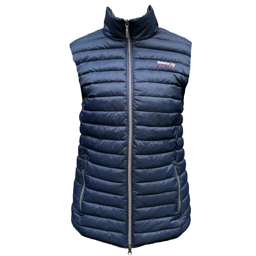 Breeze Up ‘Laffitte’ Padded Gilet  - Navy Grey Junior