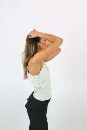 Brooklyn One Shoulder Top | Pistachio