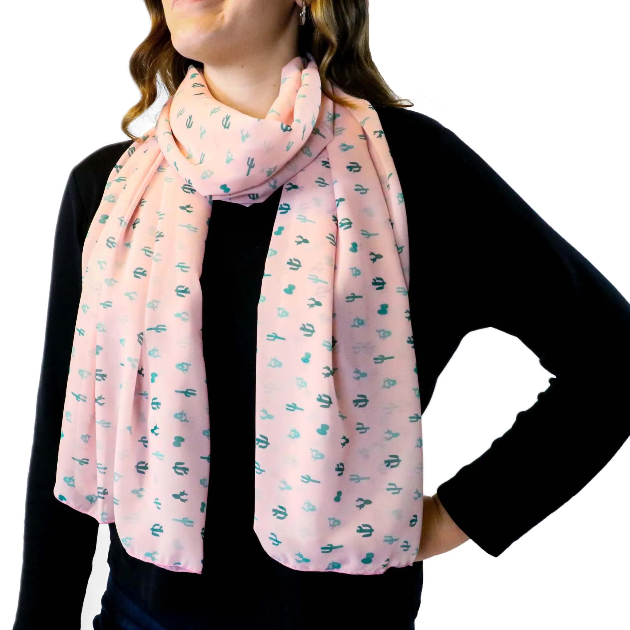 Cactus Herbage Rectangle Scarf