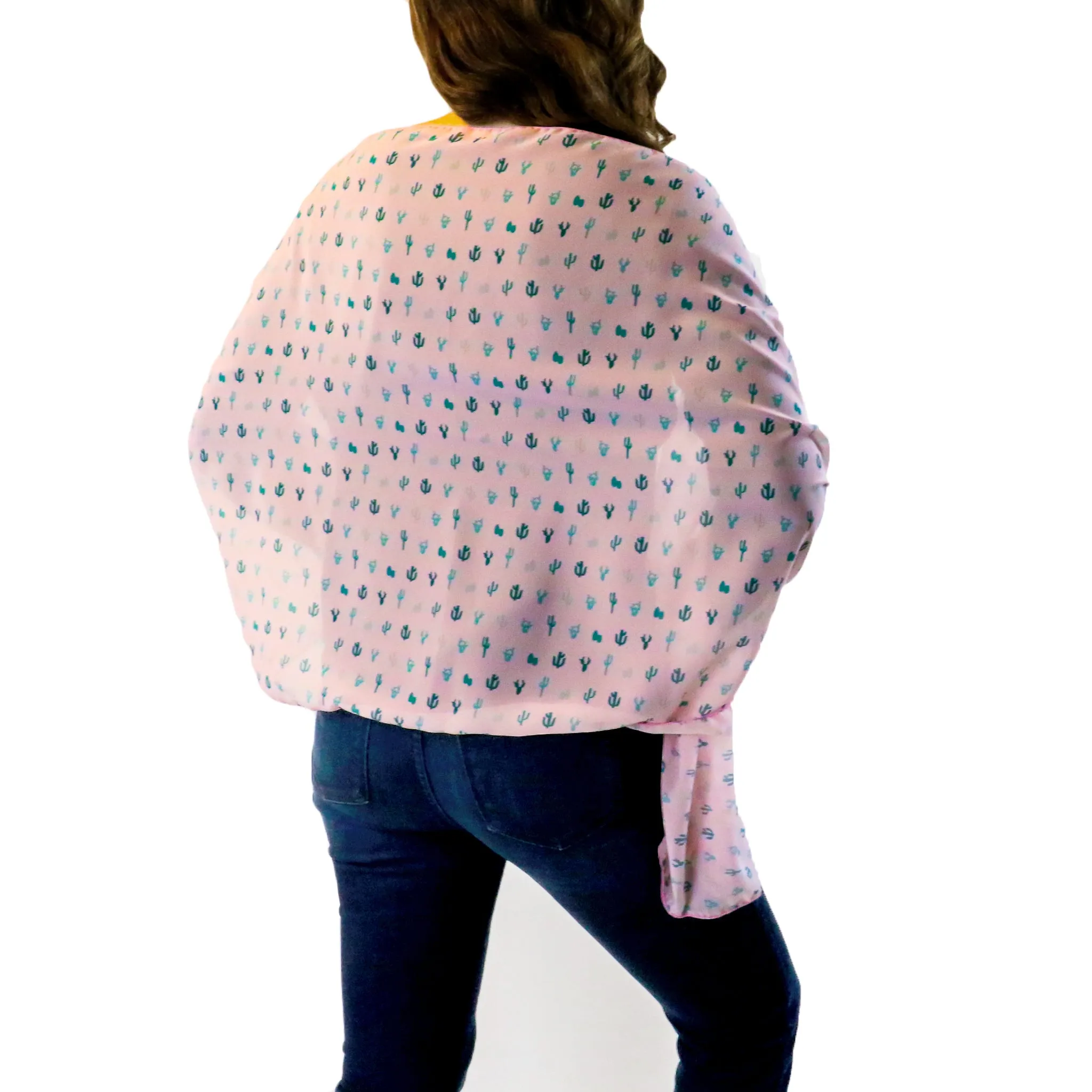 Cactus Herbage Rectangle Scarf