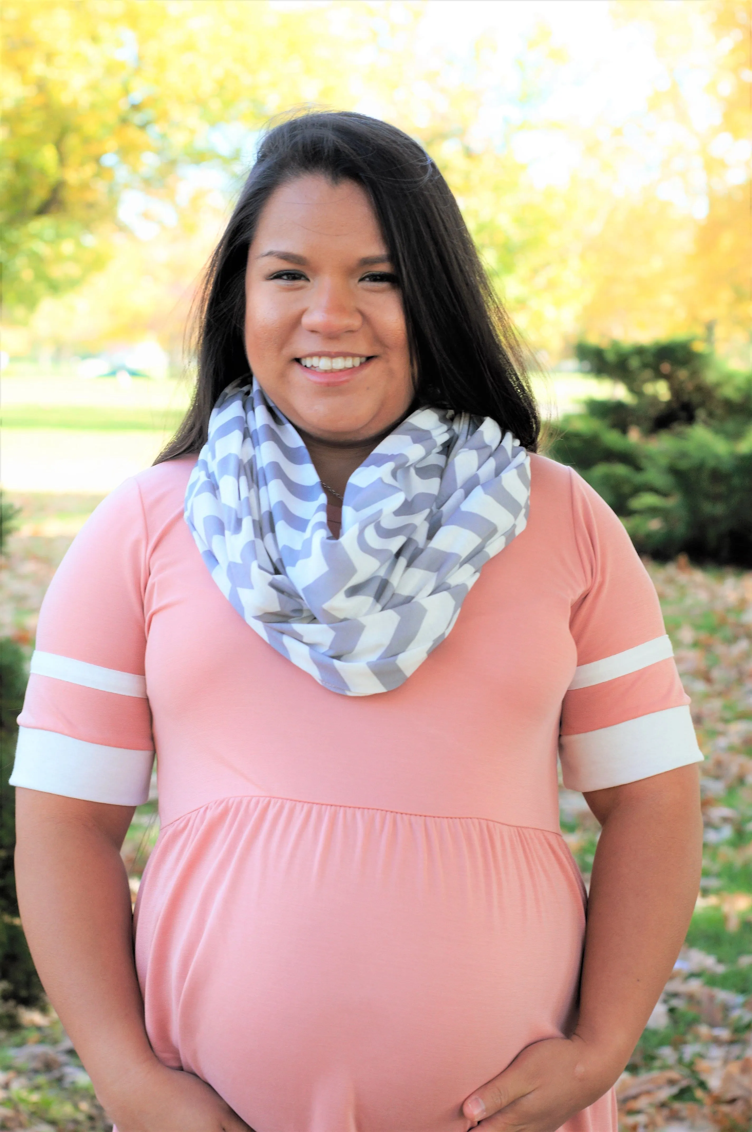 Chevron Multipurpose Nursing Scarf