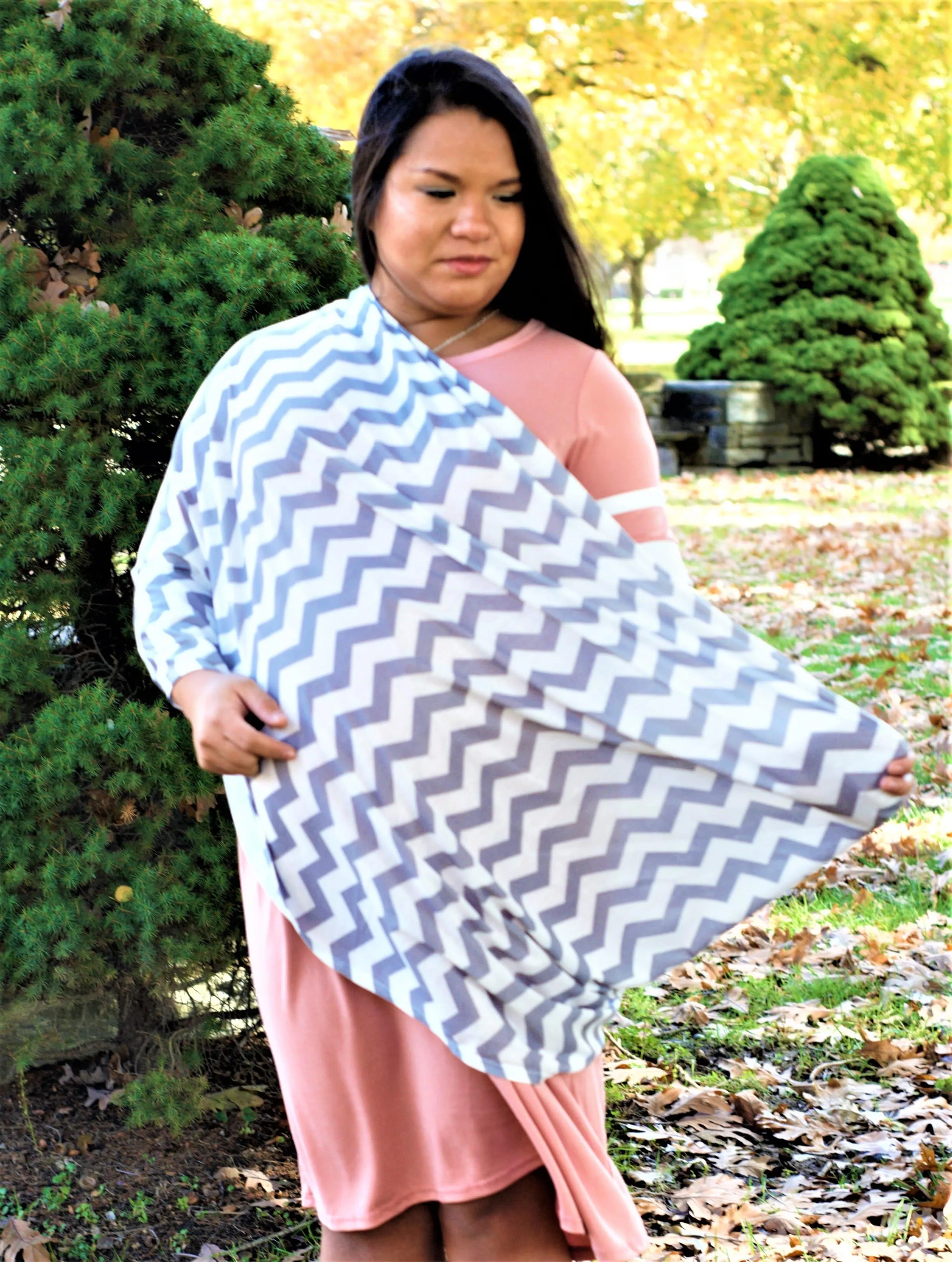 Chevron Multipurpose Nursing Scarf
