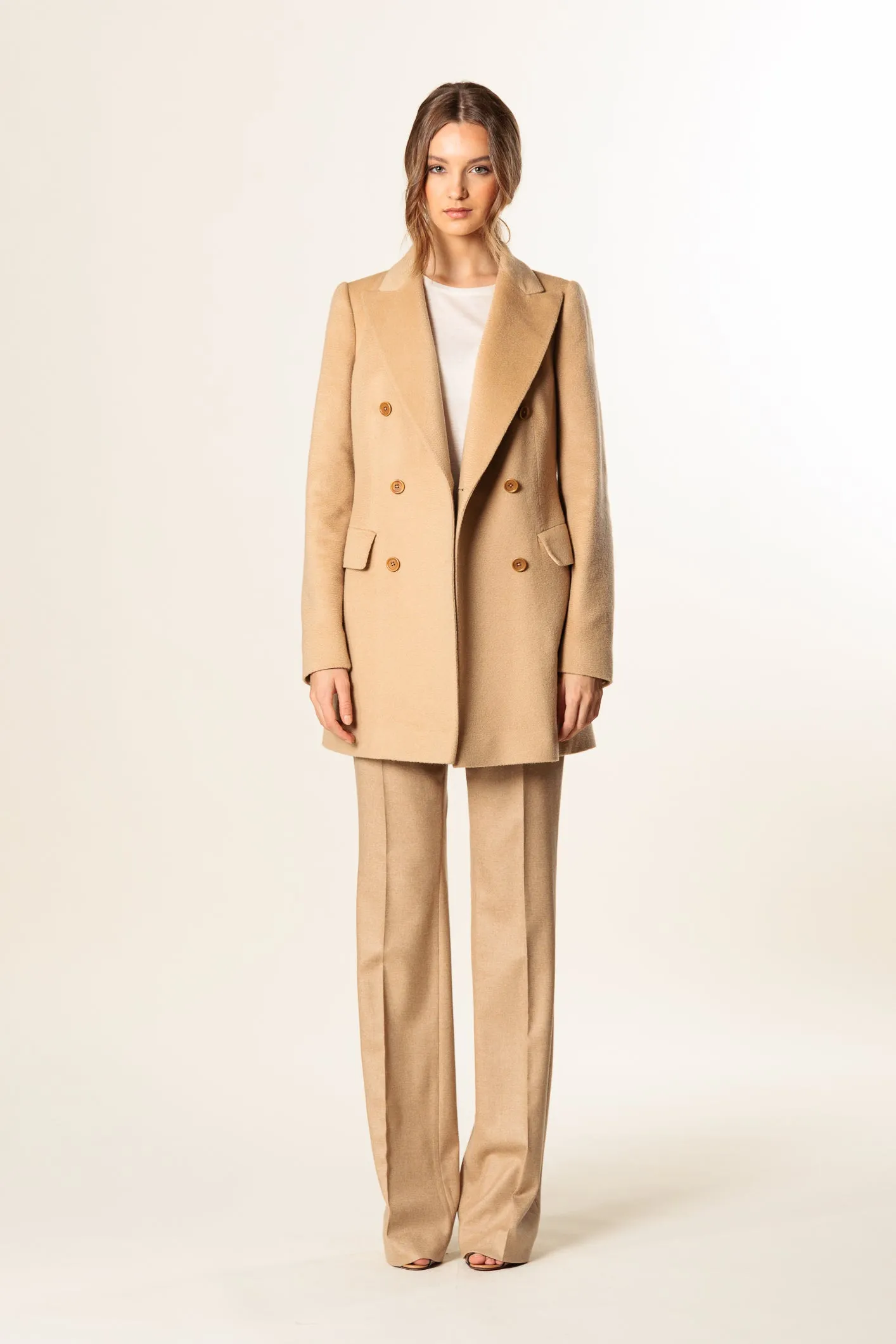 Coat "WALES MINI" / Cashmere & Camel