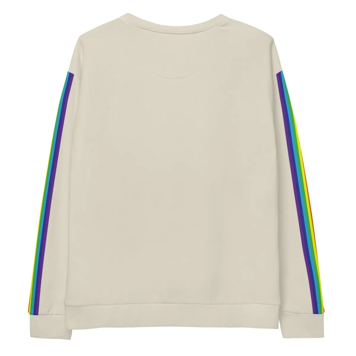 Cream Rainbow Stripe Sweatshirt