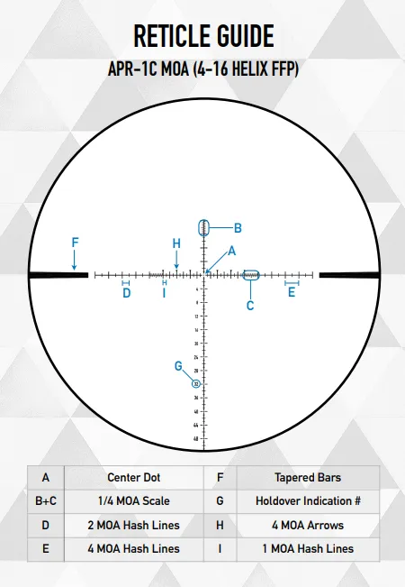 Element Helix 4-16x44 APR-1C FFP MOA Optic Scope