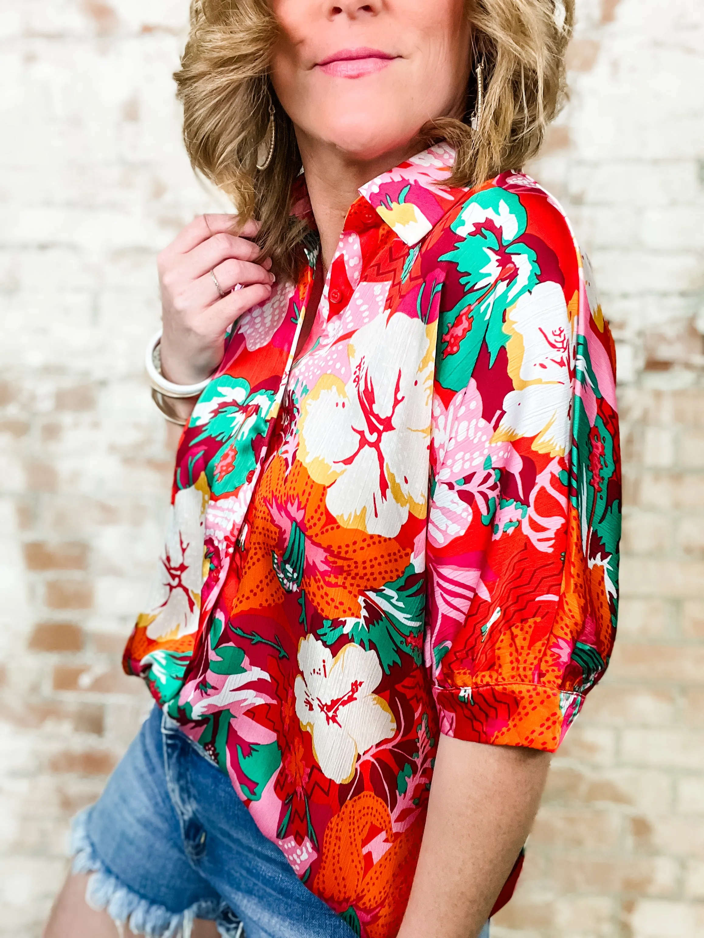 Elisha Floral Print Top - FINAL SALE