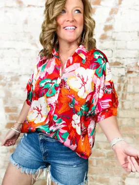 Elisha Floral Print Top - FINAL SALE