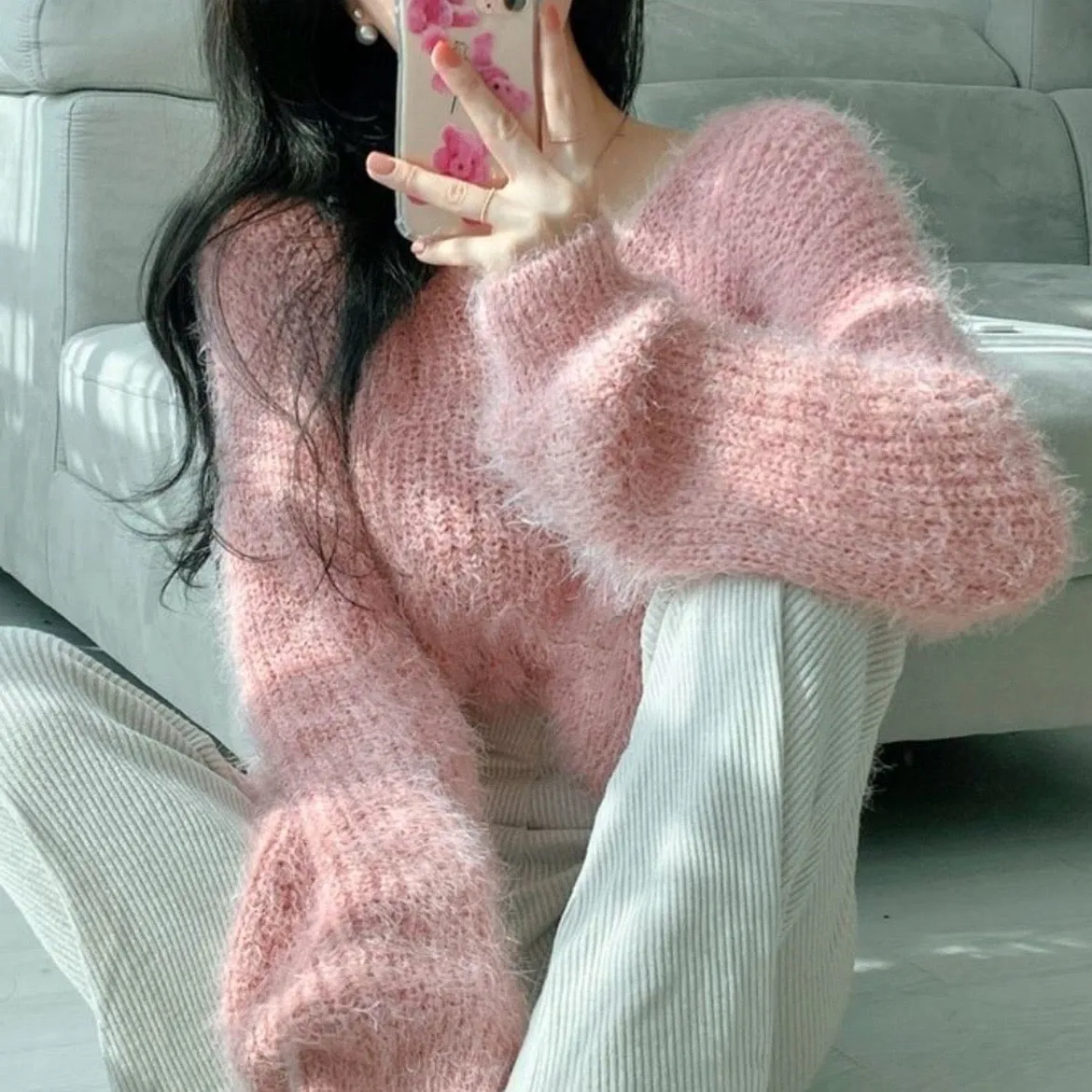 Eva V-Neck Knit Top