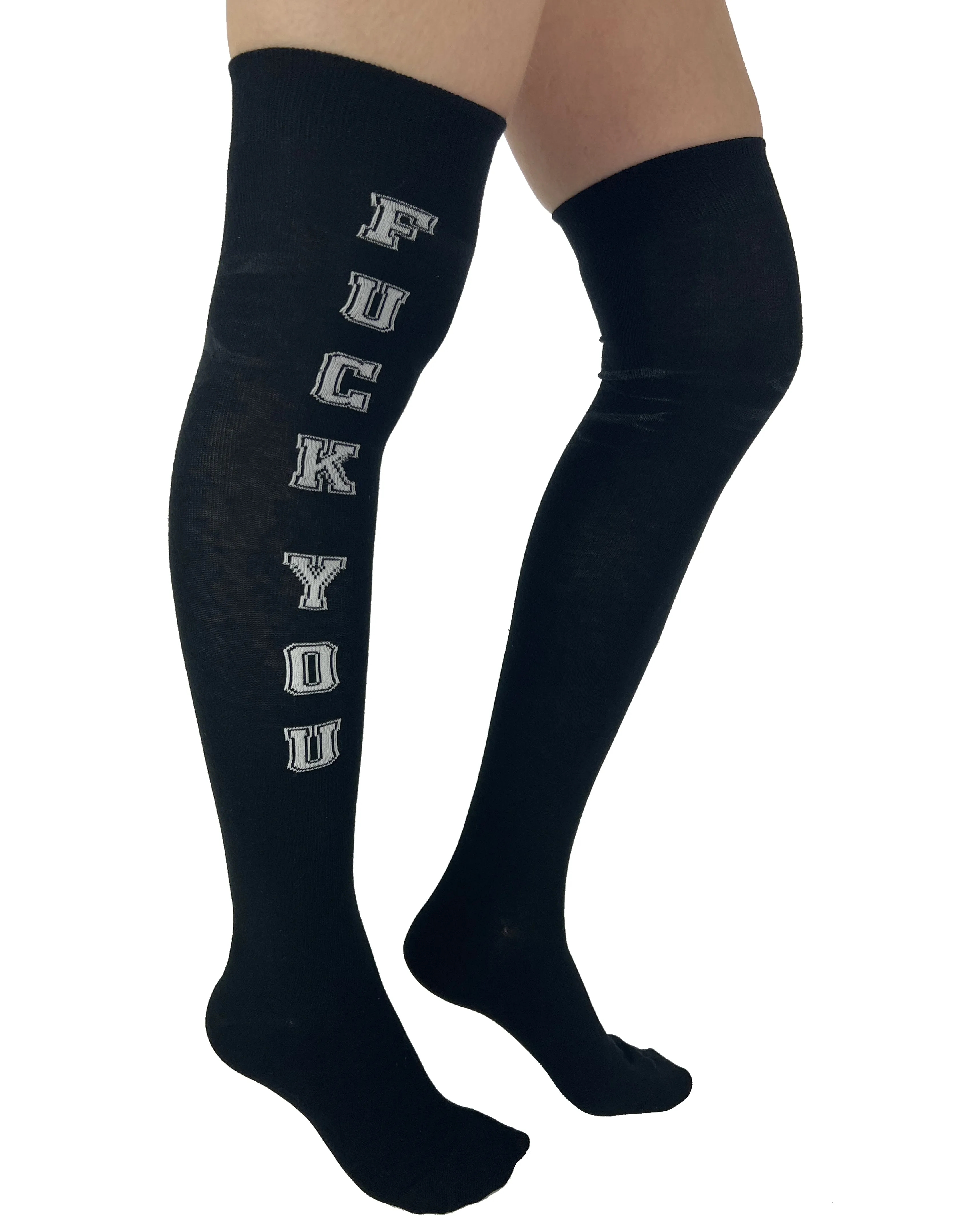 F You Over the Knee Socks