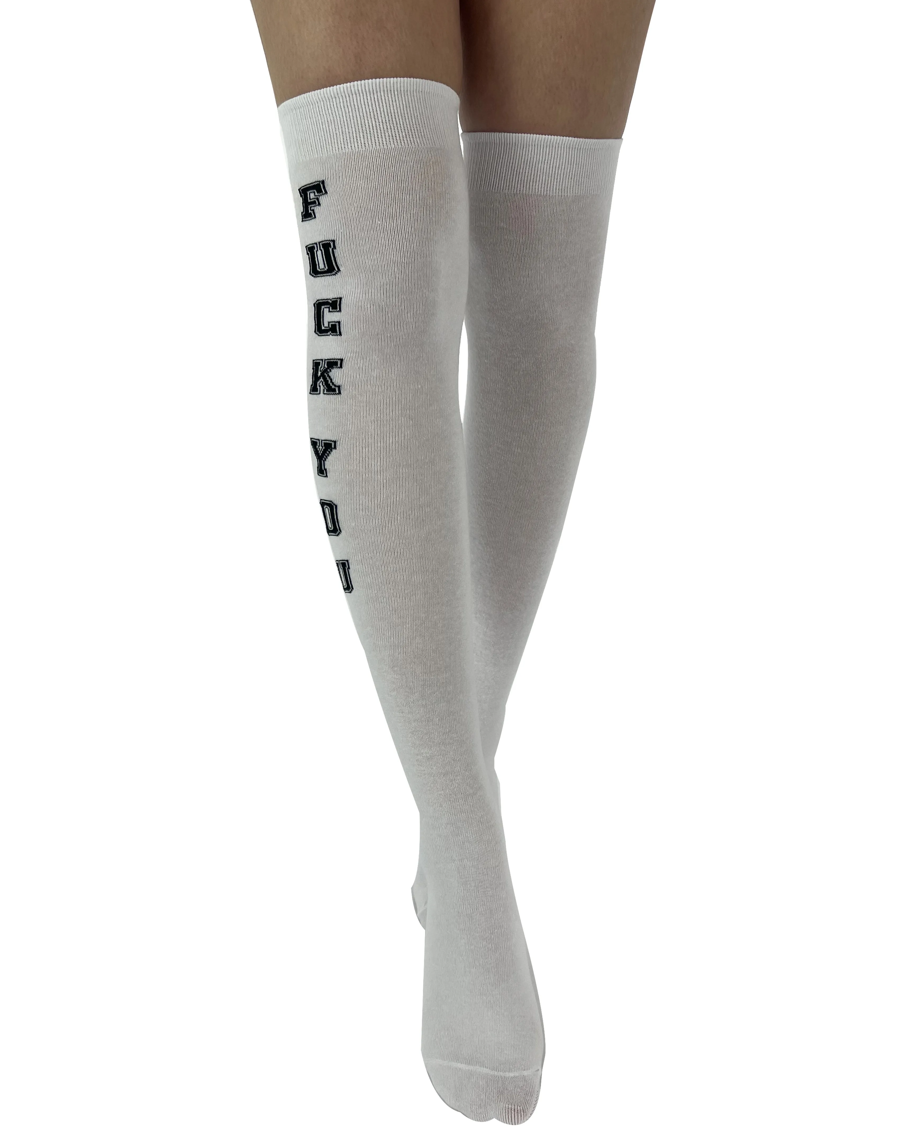 F You Over the Knee Socks