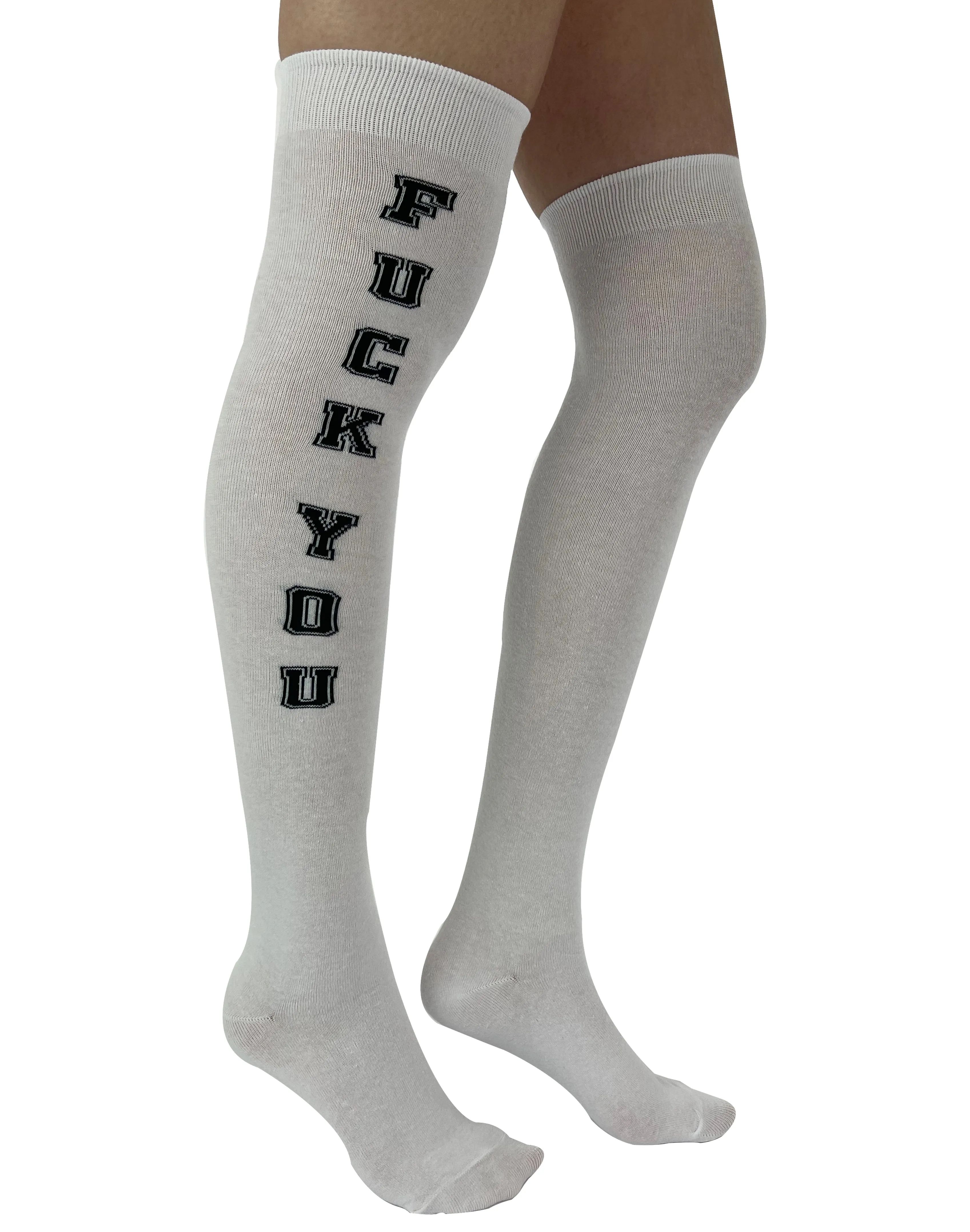 F You Over the Knee Socks