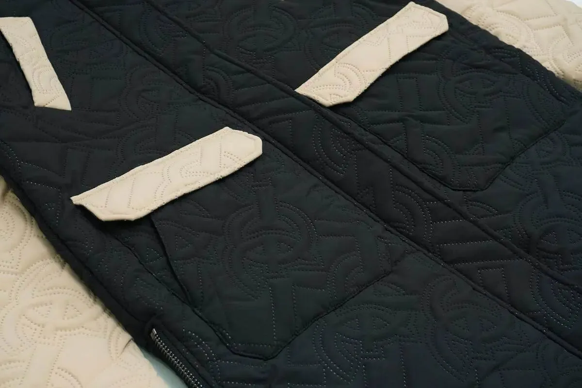 Frost Apollo Long Quilted Jacket - Black