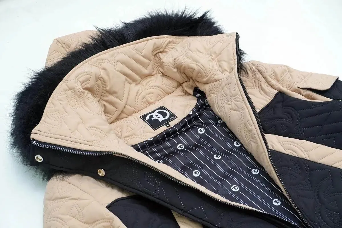 Frost Apollo Long Quilted Jacket - Black
