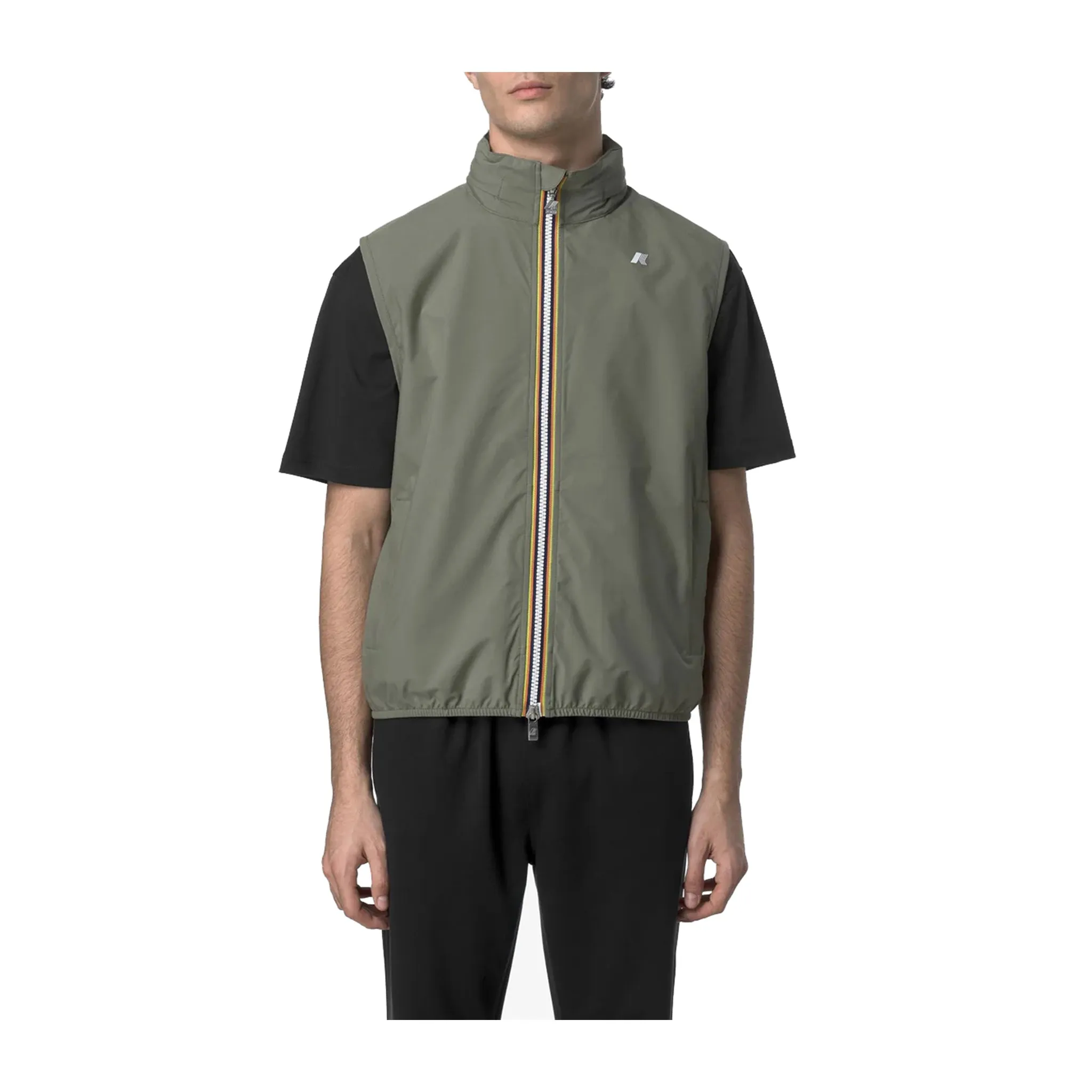 Gilet Uomo Verde Valen Stretch
