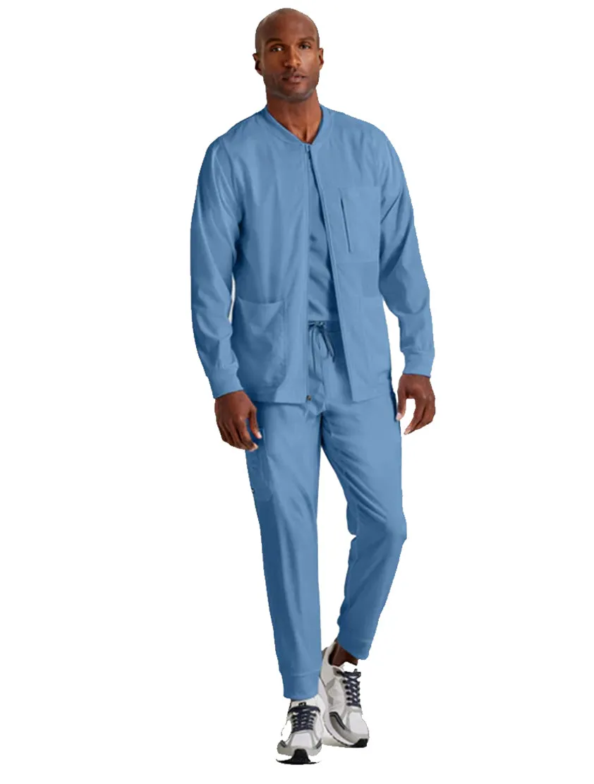 Grey's Anatomy Stretch™ by Barco React 5-Pocket Crewneck Warmup Scrub Jacket Tall