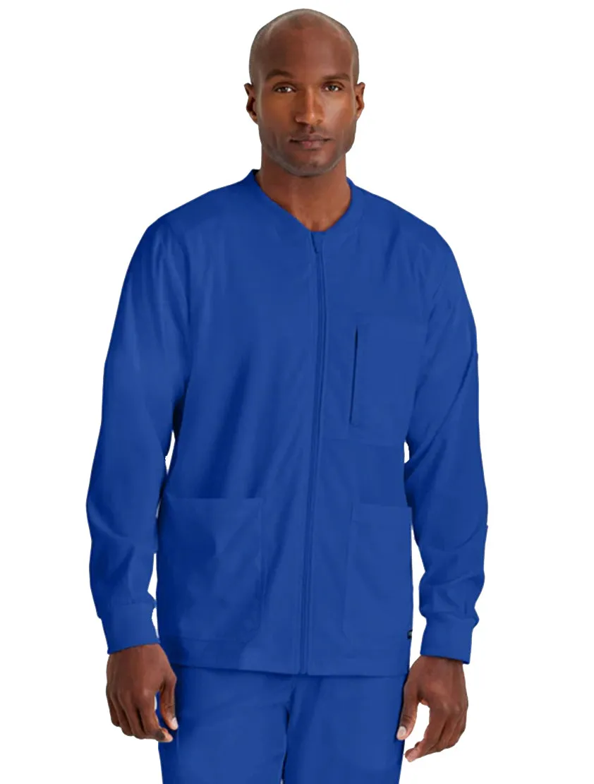 Grey's Anatomy Stretch™ by Barco React 5-Pocket Crewneck Warmup Scrub Jacket Tall