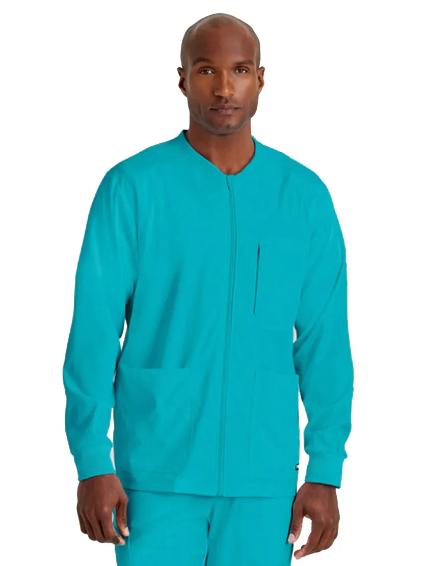 Grey's Anatomy Stretch™ by Barco React 5-Pocket Crewneck Warmup Scrub Jacket Tall