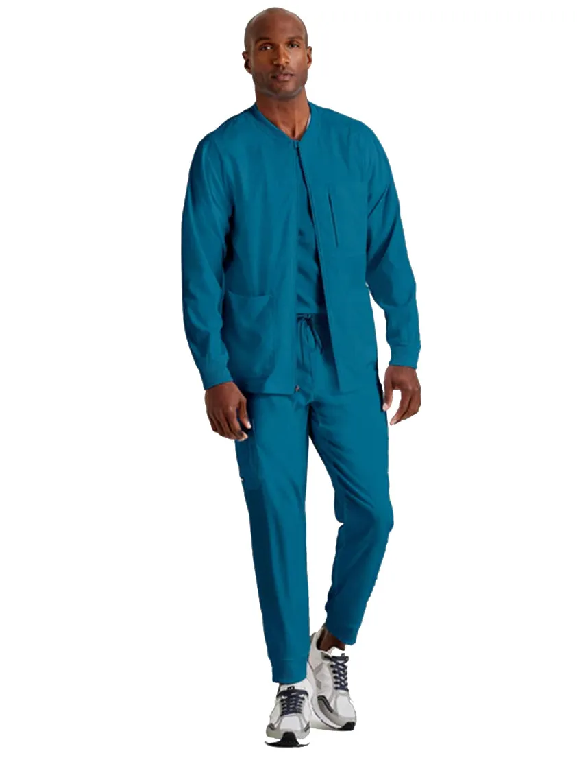 Grey's Anatomy Stretch™ by Barco React 5-Pocket Crewneck Warmup Scrub Jacket Tall