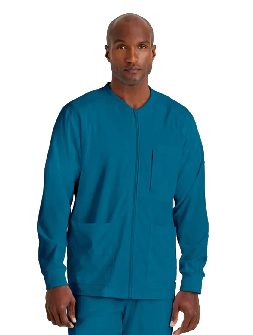 Grey's Anatomy Stretch™ by Barco React 5-Pocket Crewneck Warmup Scrub Jacket Tall
