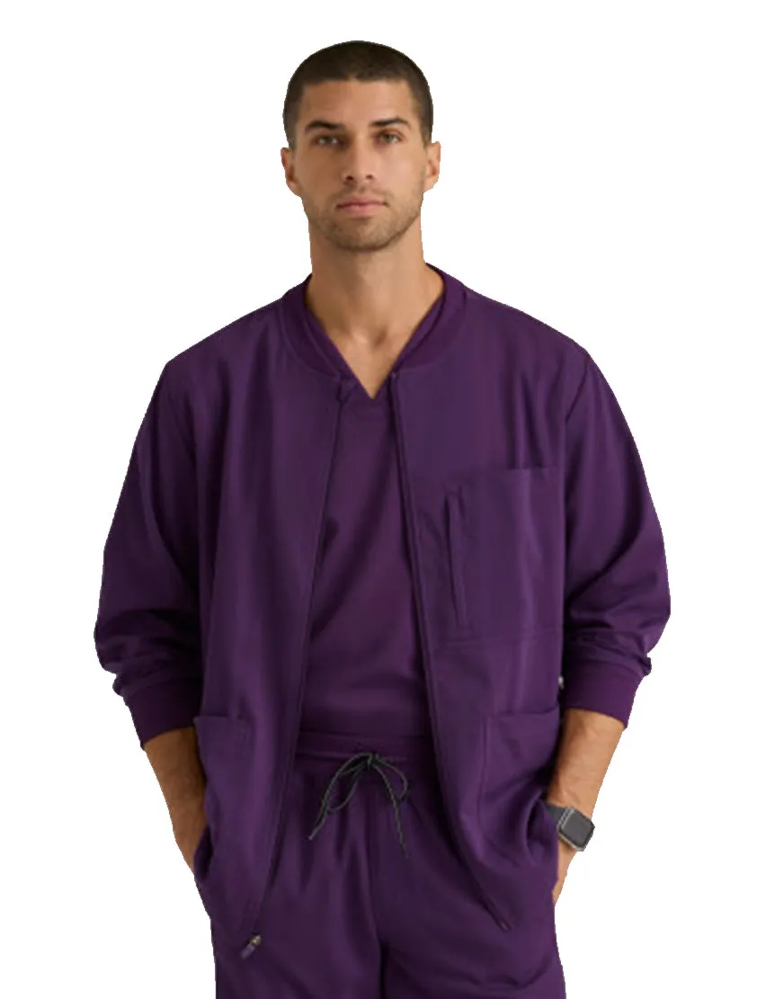 Grey's Anatomy Stretch™ by Barco React 5-Pocket Crewneck Warmup Scrub Jacket Tall