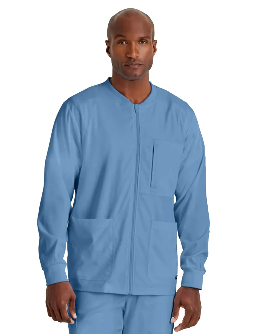Grey's Anatomy Stretch™ by Barco React 5-Pocket Crewneck Warmup Scrub Jacket Tall