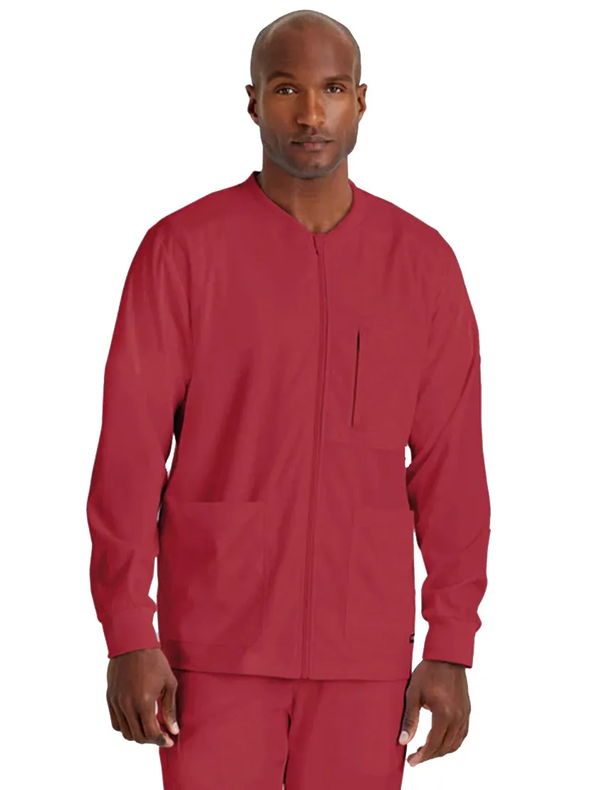 Grey's Anatomy Stretch™ by Barco React 5-Pocket Crewneck Warmup Scrub Jacket Tall