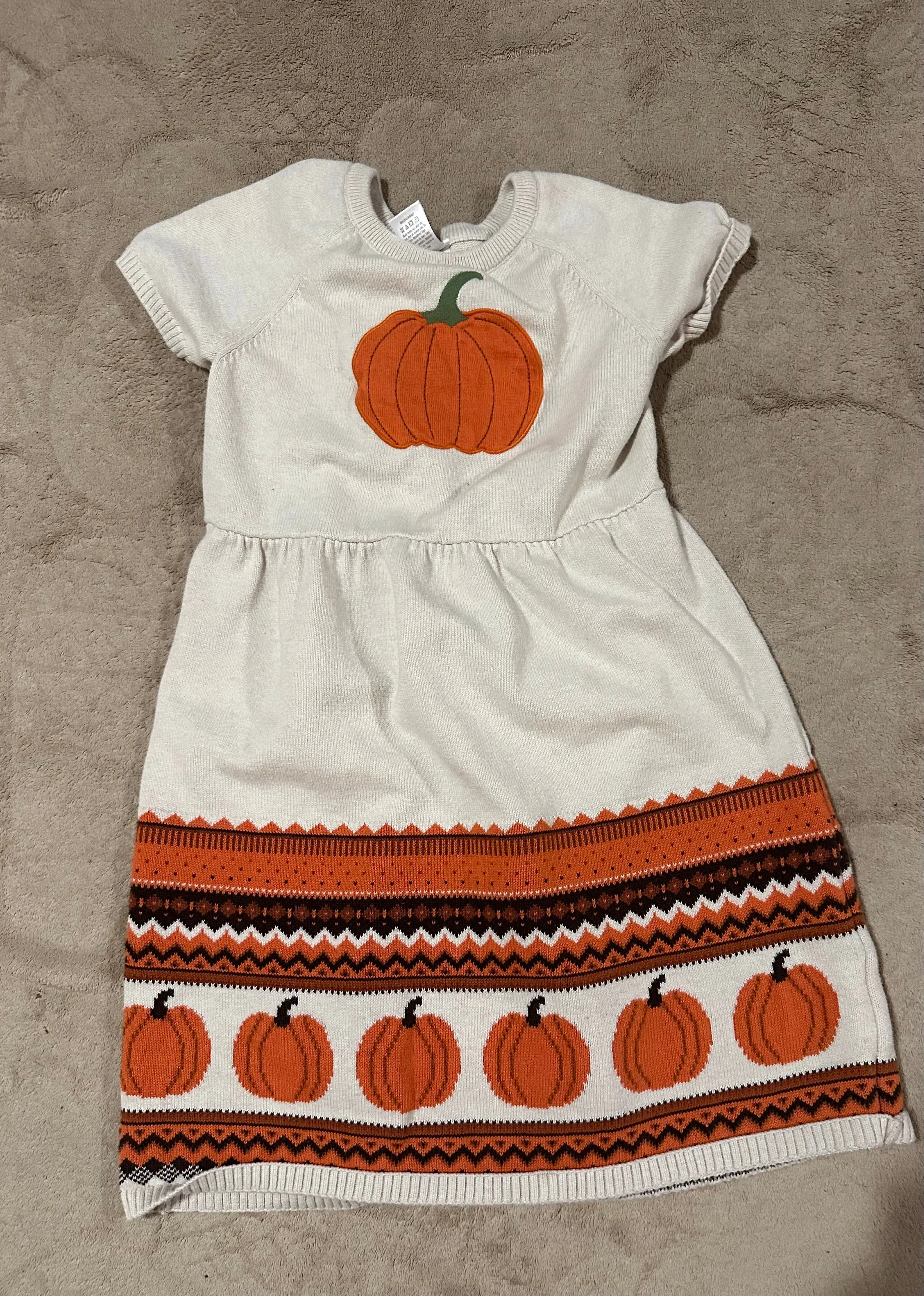 Gymboree sweater dress W pumpkins - size Kids Clothing: 10