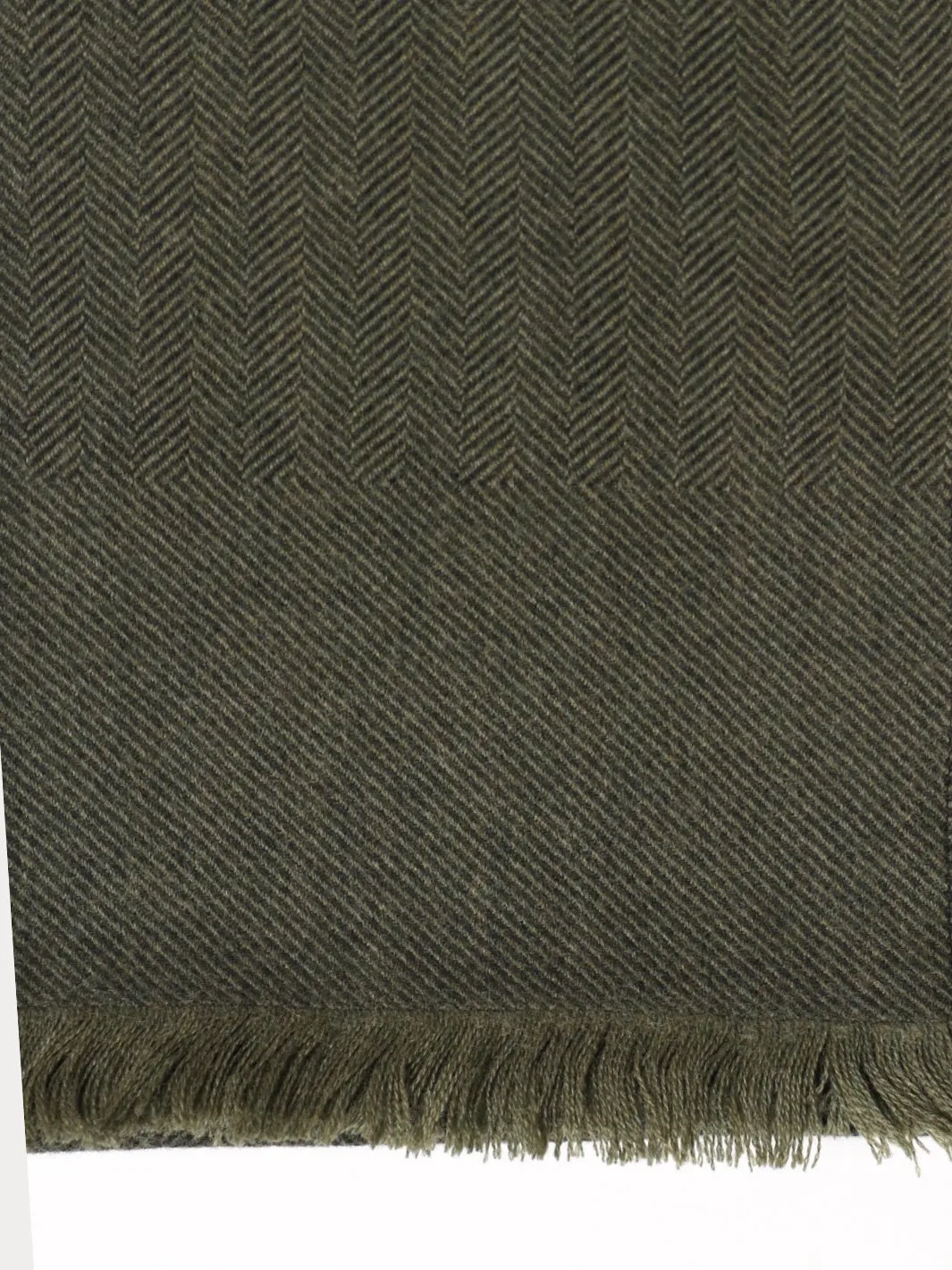 HERRINGBONE SCARF Grønn