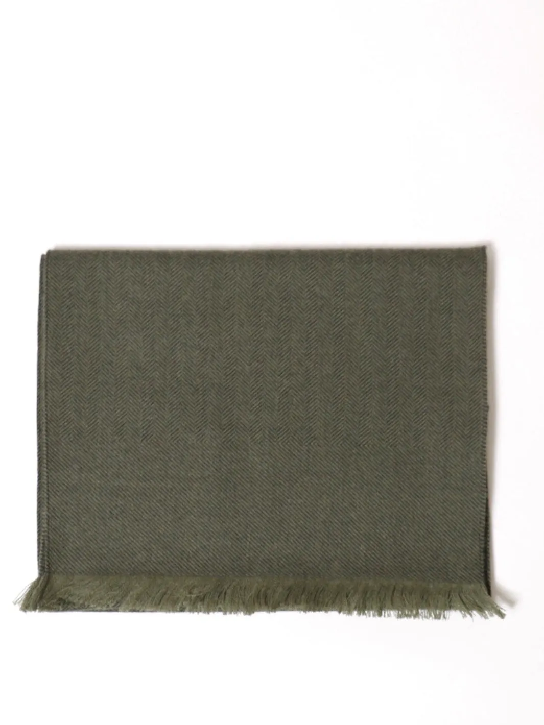 HERRINGBONE SCARF Grønn