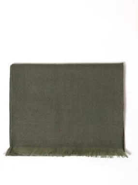 HERRINGBONE SCARF Grønn
