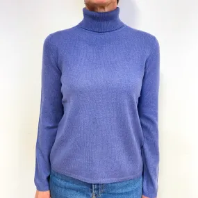 Hyacinth Cashmere Polo Neck Jumper Medium