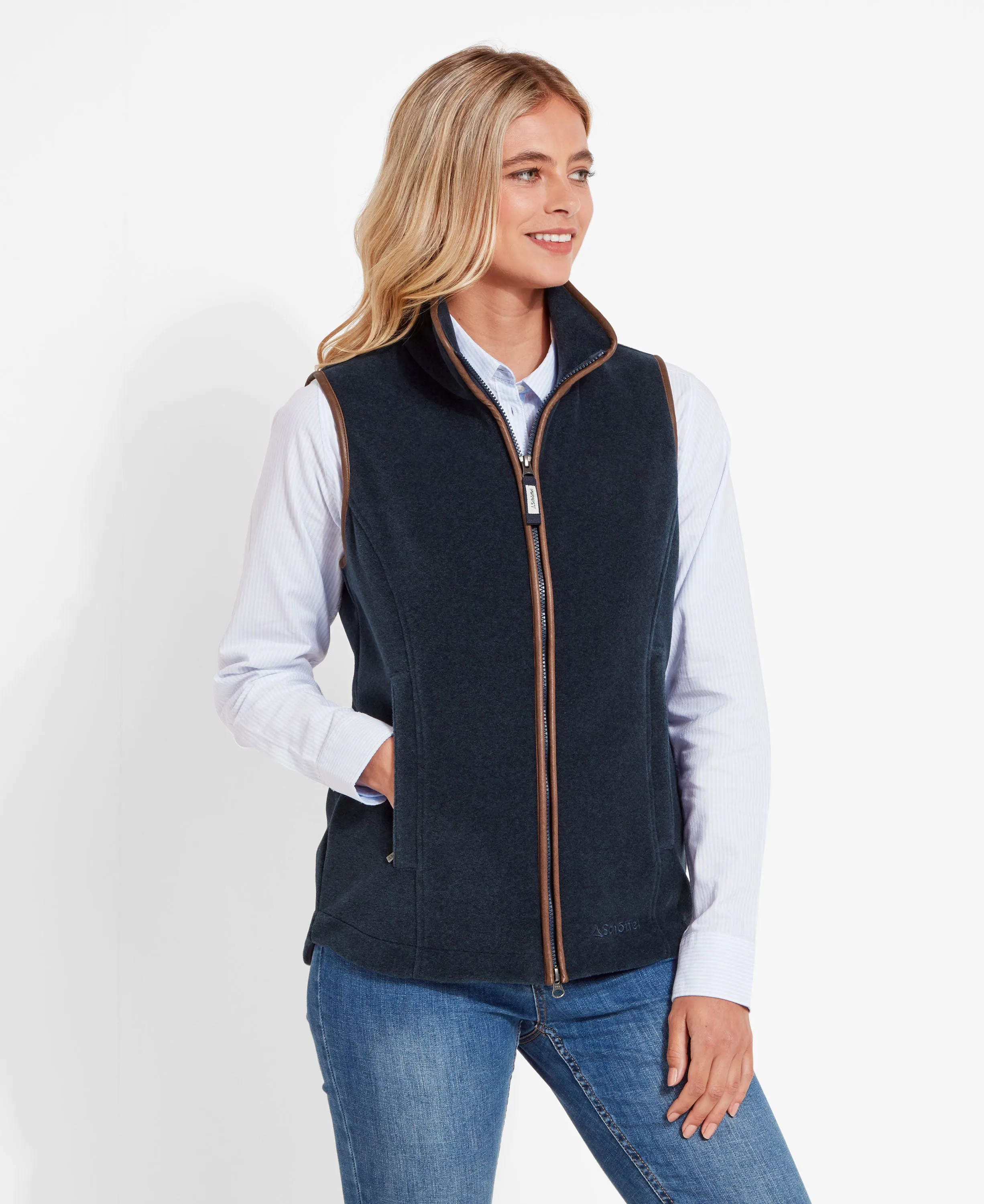 Lyndon Fleece Gilet - Petrol Blue