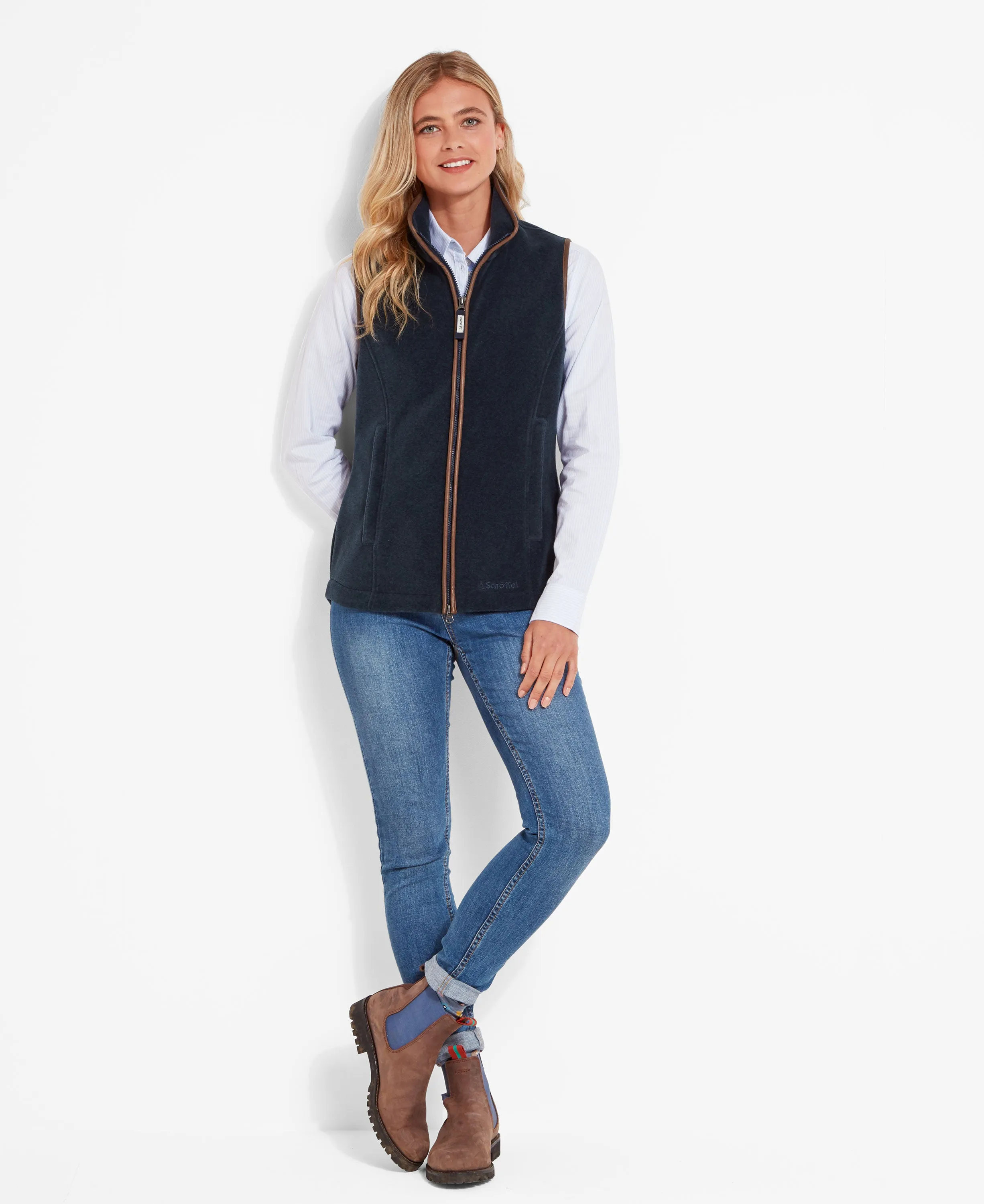 Lyndon Fleece Gilet - Petrol Blue