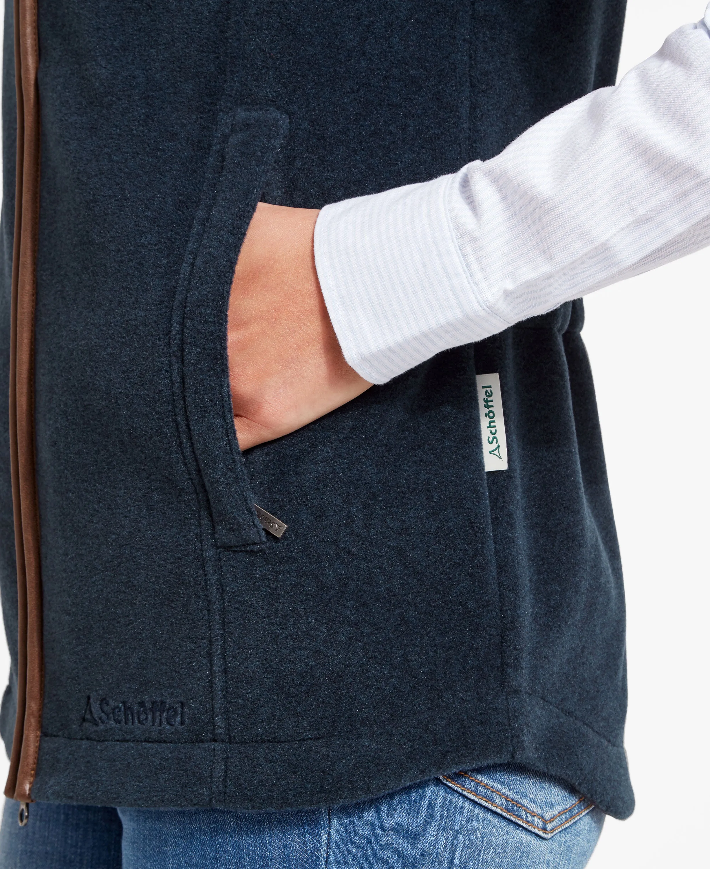 Lyndon Fleece Gilet - Petrol Blue