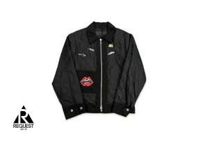 Matty Boy Quilted Jacket (Pins Added) "Black"