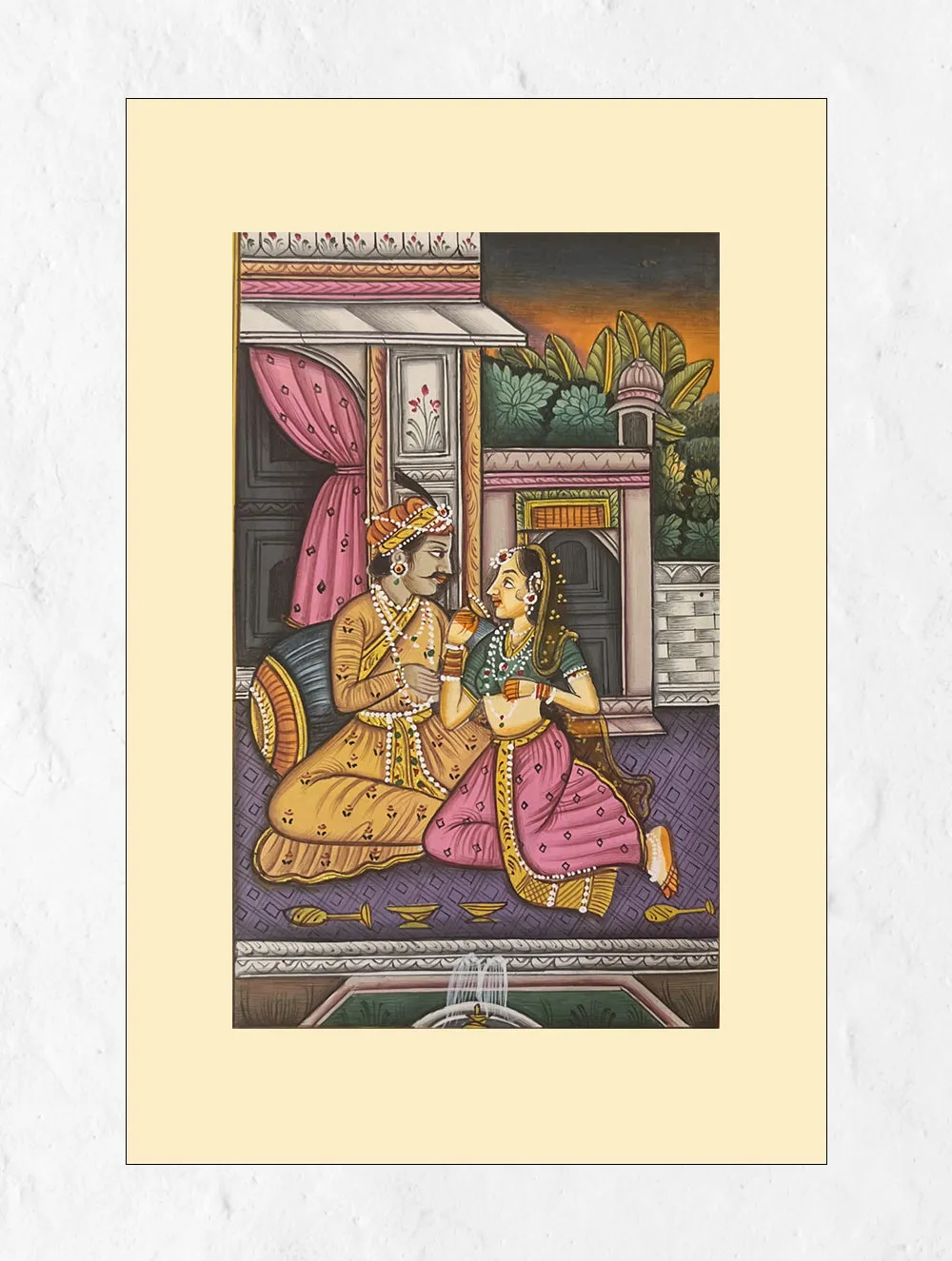 Miniature Art Painting - Royal Dusk