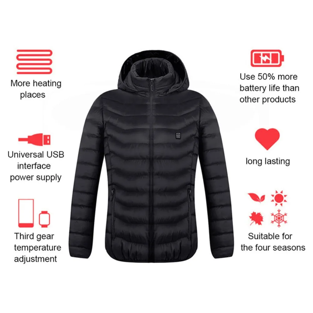 New Heated Coat USB Electric Jacket