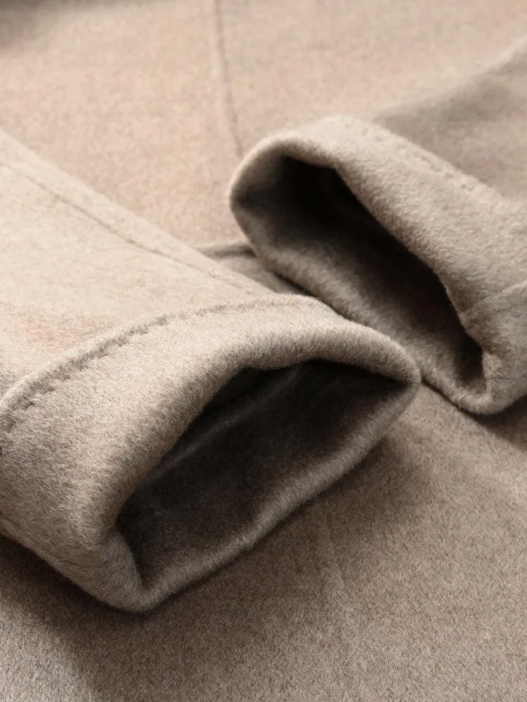 Notched Lapel Cashmere Coat
