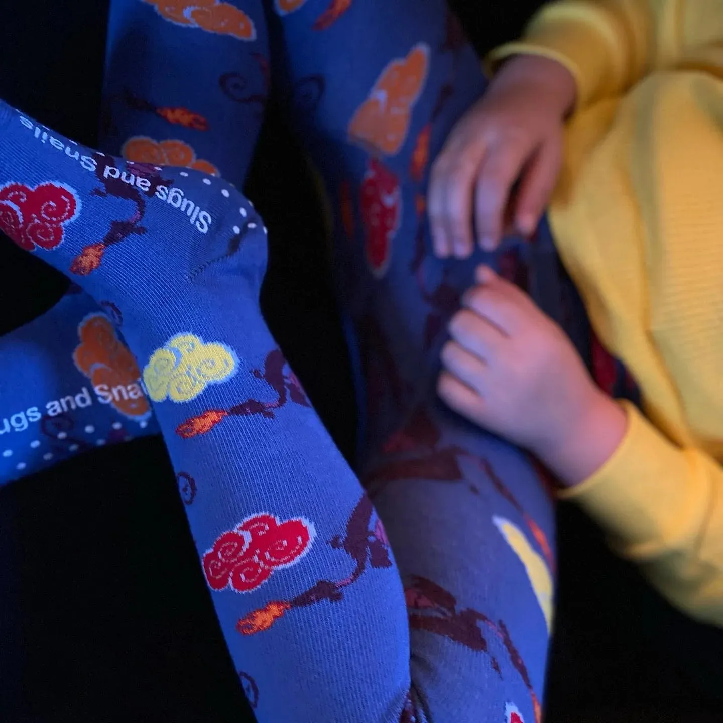 Organic Cotton Flying Dragon Tights