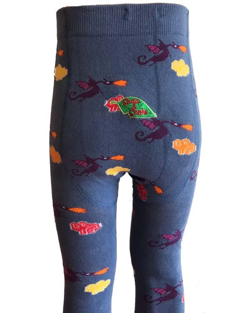 Organic Cotton Flying Dragon Tights