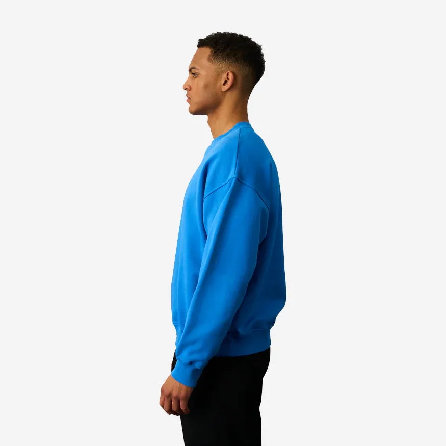 Organic Oversized Crew Sweatshirt - Faded Black