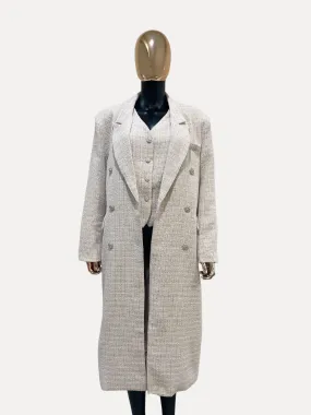 Overcoat 2pc Set Beige